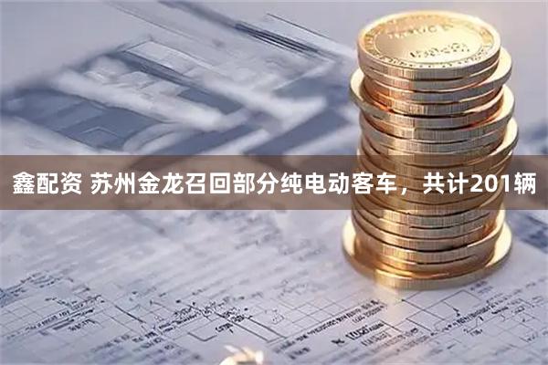 鑫配资 苏州金龙召回部分纯电动客车，共计201辆