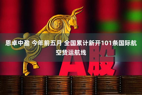 恩卓中盈 今年前五月 全国累计新开101条国际航空货运航线