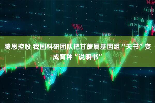 腾思控股 我国科研团队把甘蔗属基因组“天书”变成育种“说明书”
