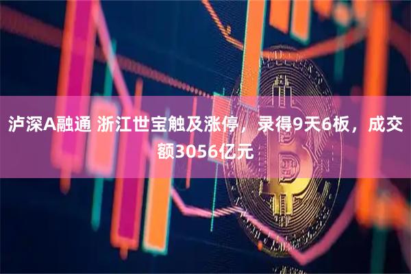 泸深A融通 浙江世宝触及涨停，录得9天6板，成交额3056亿元